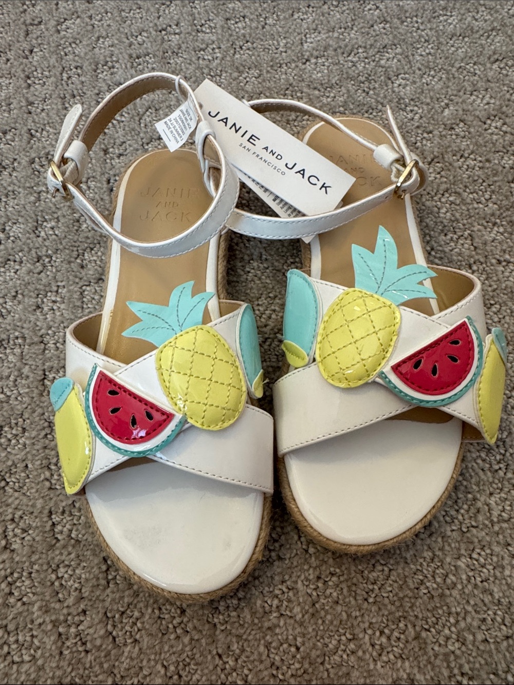 Janie and Jack fruit sandals